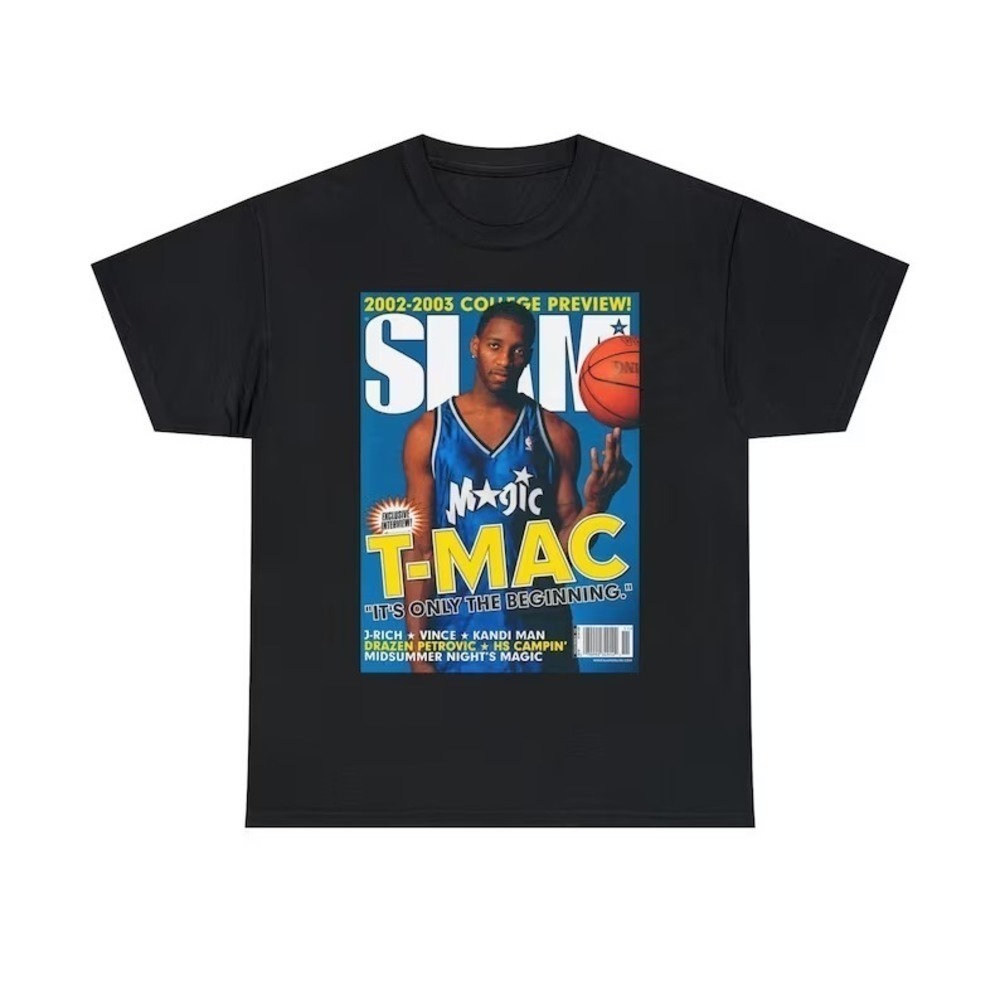 Tracy Mcgrady Tmac Orlando Magic Nba Slam Cover Tshirt